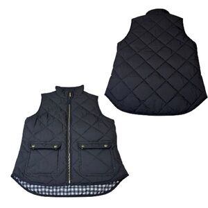J.Crew Factory Black Puffer Vest – Size Small